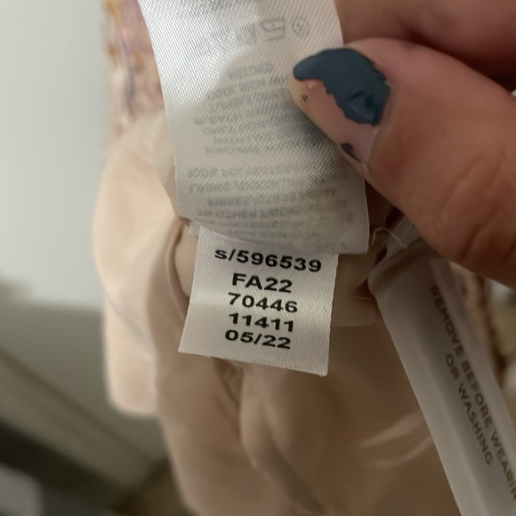 Ann Taylor Tan Cream Smocked Midi Dress - Picture 14 of 14